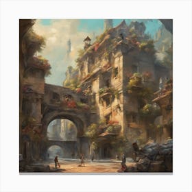 Fantasy City 19 Canvas Print