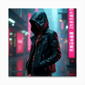 Man In Hoodie Canvas Print