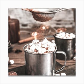 Hot Chocolate With Marshmallows 1 Canvas Print