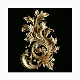 Gold Ornament Canvas Print