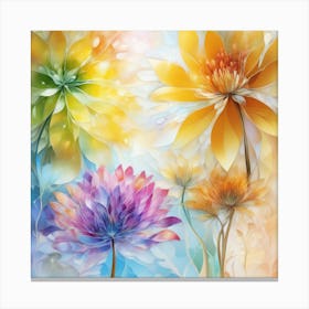 Colorful Flowers 9 Canvas Print