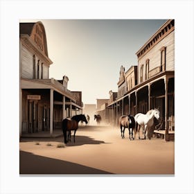 Old West Town 22 Canvas Print