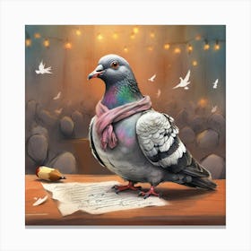 Pigeon 10 Canvas Print