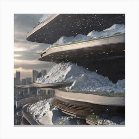 Futuristic Cityscape 32 Canvas Print