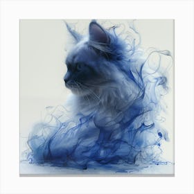 Blue Cat 1 Canvas Print