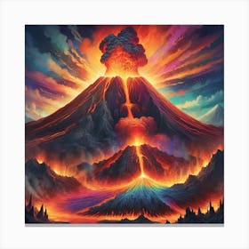 Volcano Eruption Canvas Print