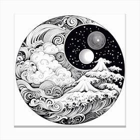 Yin Yang 70 Canvas Print