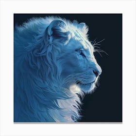 White Lion Canvas Print