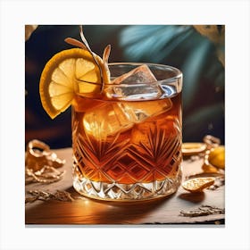 Old Fashioned Cocktail 3 Canvas Print