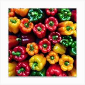 Colorful Peppers 67 Canvas Print