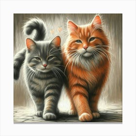 Cat Lovers Canvas Print