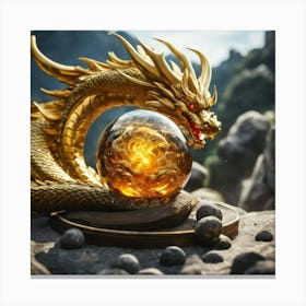 Golden Dragon Canvas Print