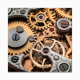 Close Up Of A Watch 1 Canvas Print