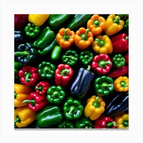 Colorful Peppers 58 Canvas Print