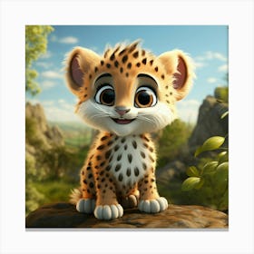 Cheetah Cub 10 Canvas Print