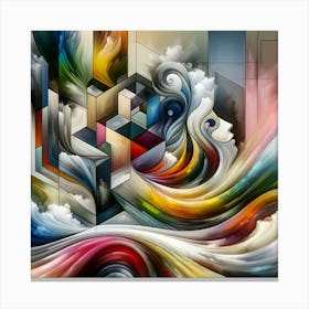 Abstract Painting Canvas Print