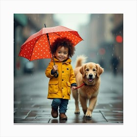 Flux Dev A Young Boy With Bright Brown Eyes Messy Curly Brown 2 Canvas Print