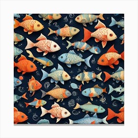 Fish pattern Canvas Print