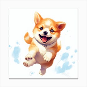 Corgi Puppy 5 Canvas Print