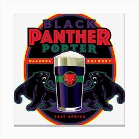 Black Panther Porter Canvas Print