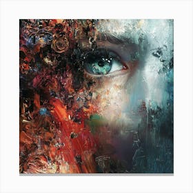 Woman'S Face 22 Canvas Print