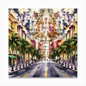 Miami Cityscape Canvas Print