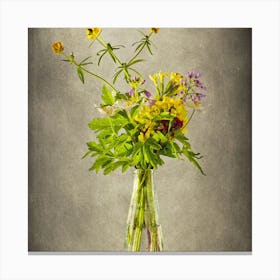 Wildflowers In A Vase Canvas Print