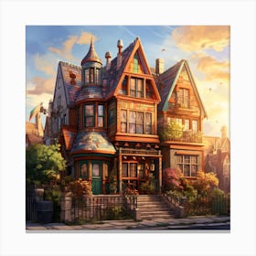 Victorian House Canvas Print