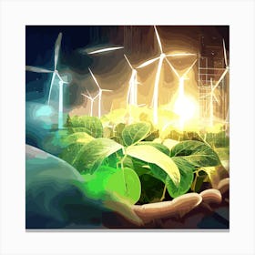 Wind Turbines Canvas Print