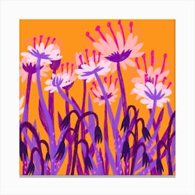 Under The Flowers Canvas Print