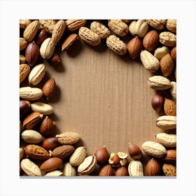 Nuts In A Circle 2 Canvas Print