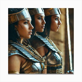 Three Egyptian Women Canvas Print