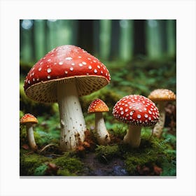 Ai Amanita Muscaria 011102 Canvas Print