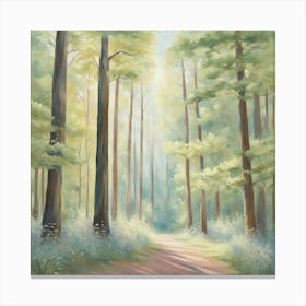 Path In The Woods 2 Canvas Print