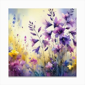 Watercolor Flowers 2 Canvas Print