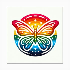 Rainbow Butterfly 23 Canvas Print