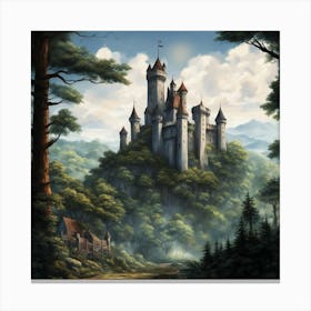 Castle In The Woods 1 Canvas Print