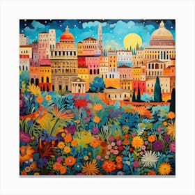 Rome At Night 3 Canvas Print