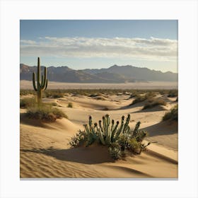 Saguaro Stock Videos & Royalty-Free Footage Canvas Print