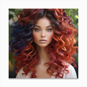 Curly Hair Canvas Print