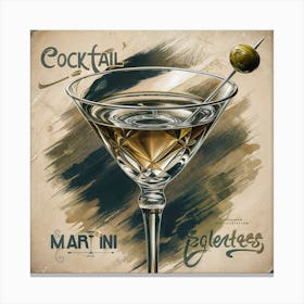 6 Vintage Art Cocktail Wall Art Prints And Posters Canvas Print