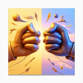 Two Fists Canvas Print