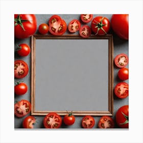 Frame With Tomatoes 1 Canvas Print