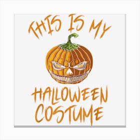 Halloween Costume Zombie Evil Killer Pumpkin Zombie Horror Canvas Print