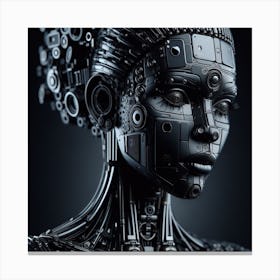 Cyborg Woman Canvas Print