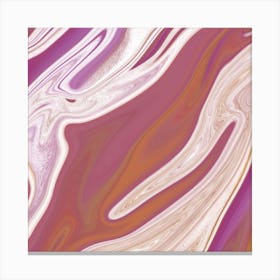 Abstract Pink And Purple Swirls Canvas Print