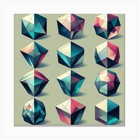 Geometric Shapes 2 Canvas Print