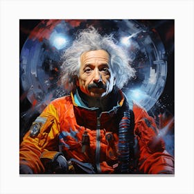 Albert Einstein 5 Canvas Print