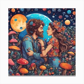 Psychedelic Love Canvas Print