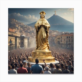 Statue Of St Peter Canvas Print